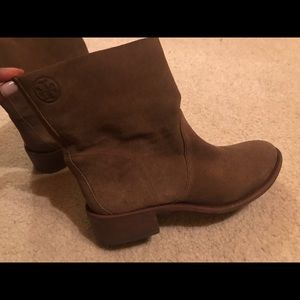 Tory Burch brown suede boot